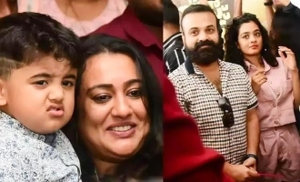 When Kunchacko Boban's little son Izahaak visited theatre with daddy