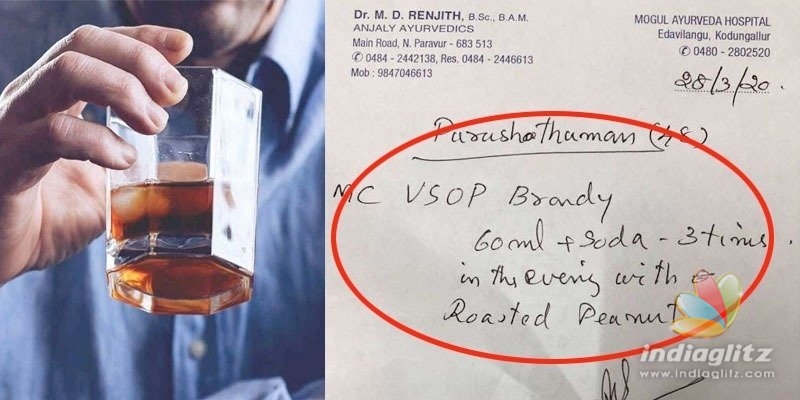 COVID-19: Kerala doctor prescribes liquor with roasted peanuts; VIRAL