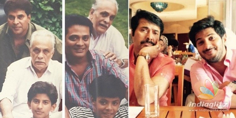 Three generations in one frame; Mammootty and Dulquer rare pics! 