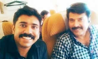 Nivin Pauly with Mammootty
