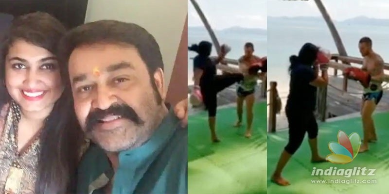 VIDEO VIRAL: Mohanlals daughter Vismaya practises martial arts