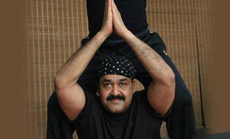 Mohanlal's - headstand pose is Viral on social media
