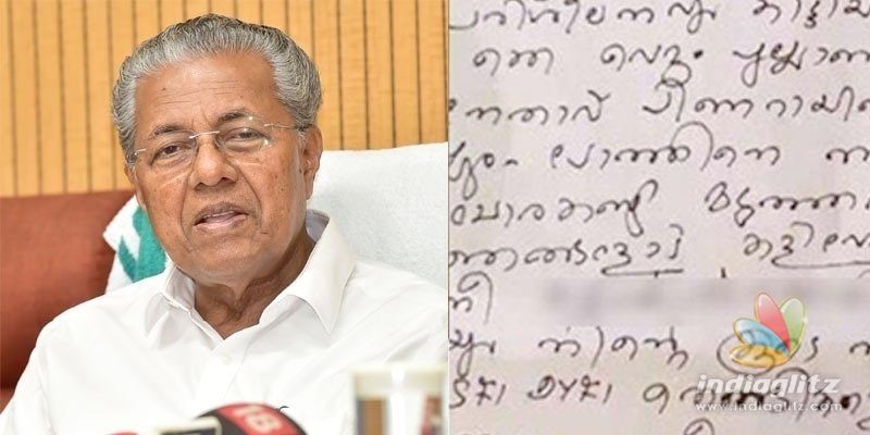 Death threat for Kerala CM Pinarayi Vijayan 