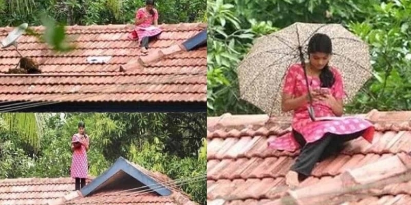 Kerala's viral 'rooftop' girl gets high-speed connectivity - Malayalam ...