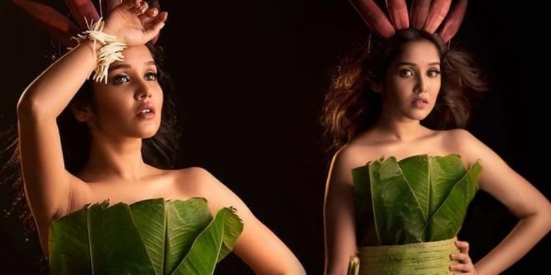 Photoshoot of Anikha Surendran dressed in banana leaves goes VIRAL - Malayalam News - IndiaGlitz.com