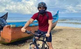 See pic: Tovino Thomas goes cycling