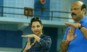 Manju Warrier trains for her role as Volleyball coach