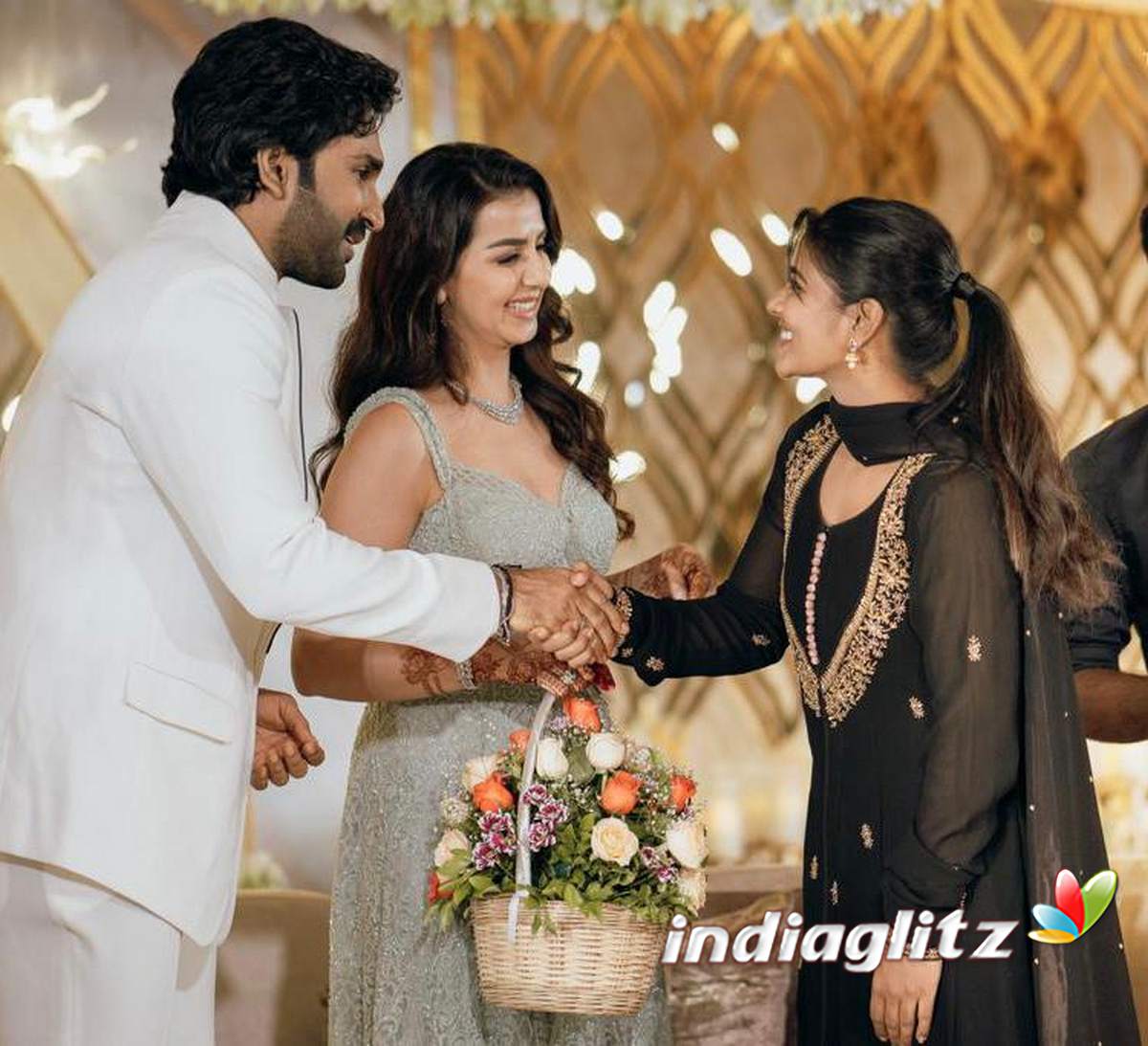 Aadhi Nikki Galrani Wedding Reception