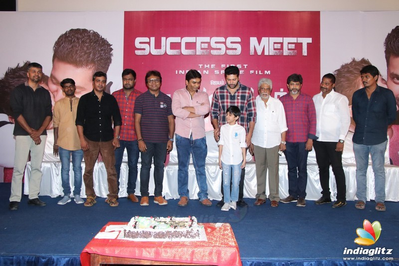 Jayam Ravi Son Aarav's Birthday Celebration in Tik Tik Tik Movie Success Meet