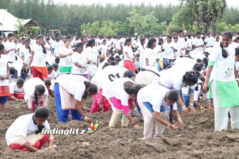 Actor Aari at Naanum Oru Vivasaiee Event