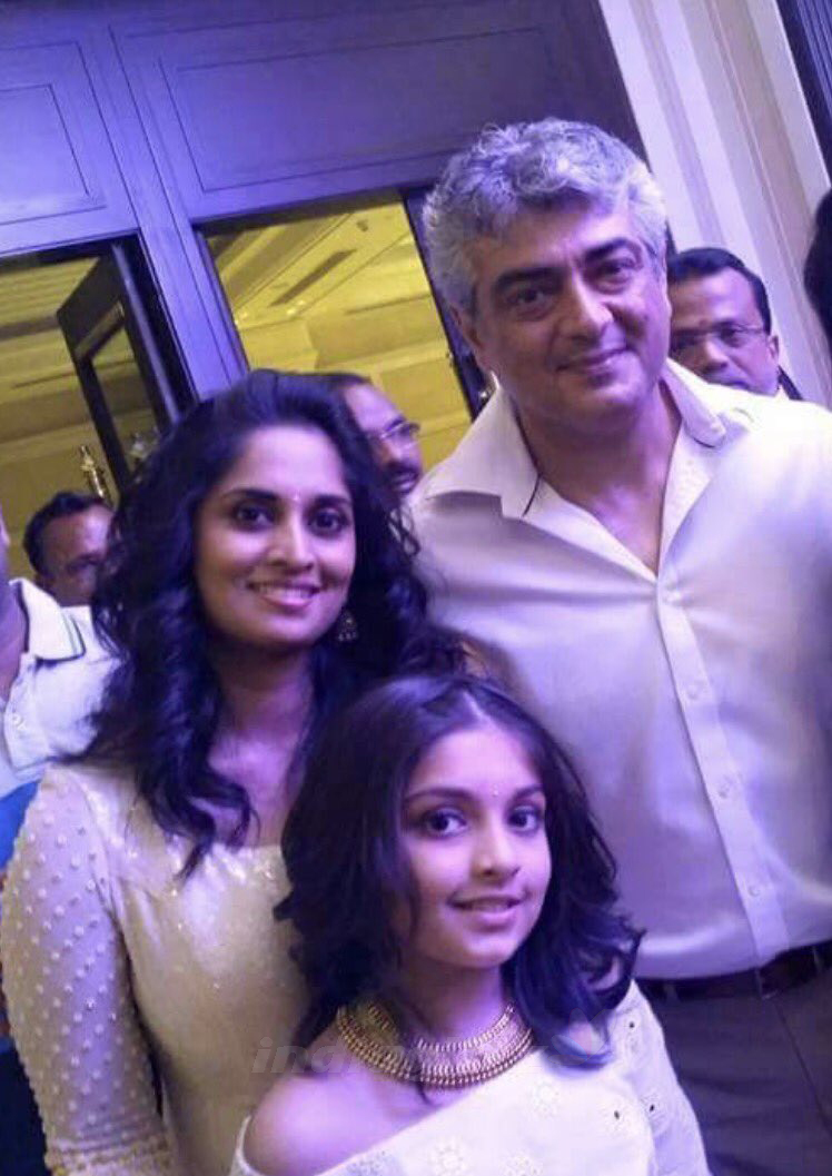 Ajith and Shaini at a family function