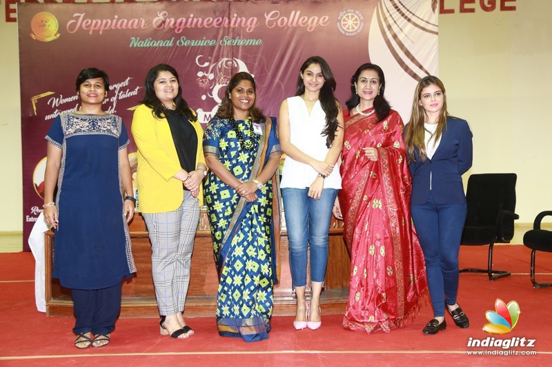 Andrea at Women's Day celebrations in Jeppiaar  Engineering college