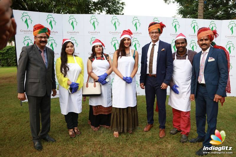Celebrities at Christmas Cake Mixing Ceremony in Green Park