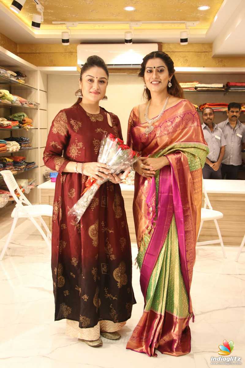 Celebrities at AA Guru Silks Shop Launch