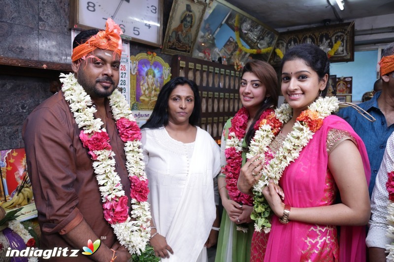 Jai & Pranitha at 'Enakku Vaaitha Adimaigal'  Movie Pooja