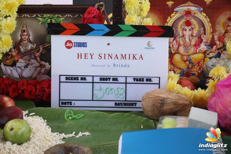 'Hey Sinamika' Movie Pooja