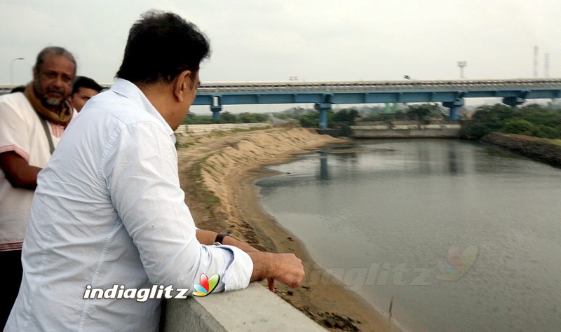 Kamal Haasan Visits Ennore Creek