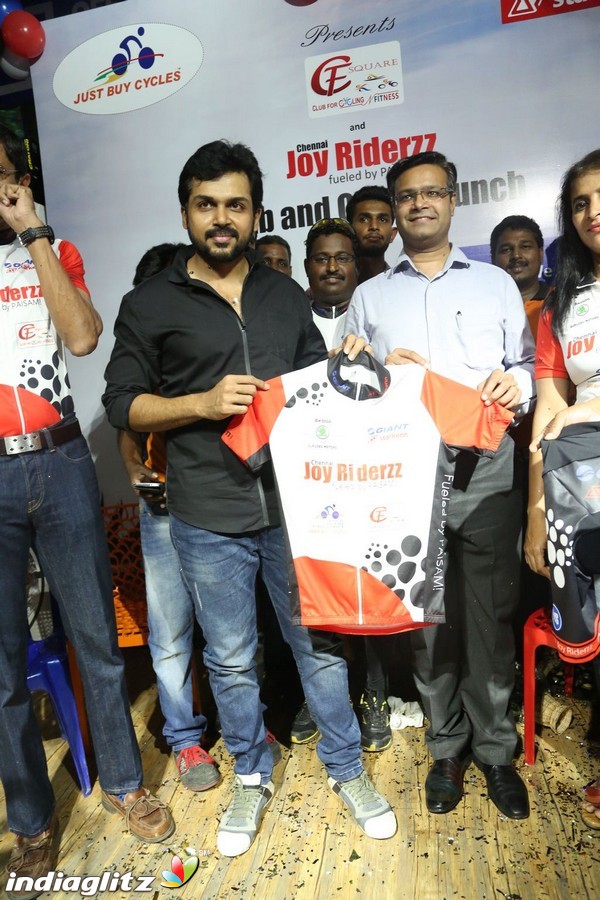 Karthi at CF Square Cycling Club Launch
