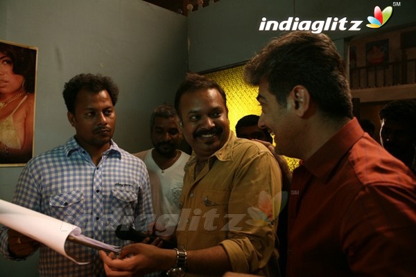 On The Sets Of 'Mankatha'