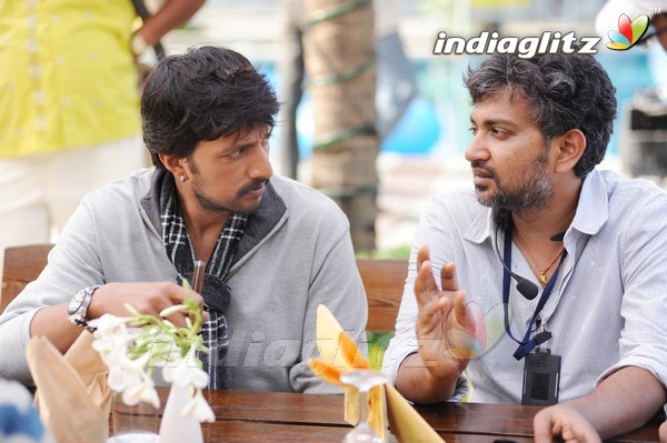 Nani & Samantha In The Sets Of 'Naan Ee'