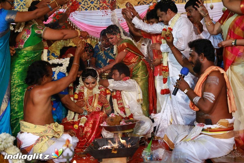 Director R. Pandiarajan Son Prithvirajan-Akshaya wedding Stills