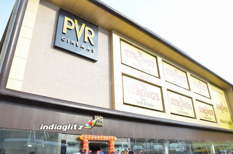 Arjun and Varalaxmi at PVR Cinemas Launch