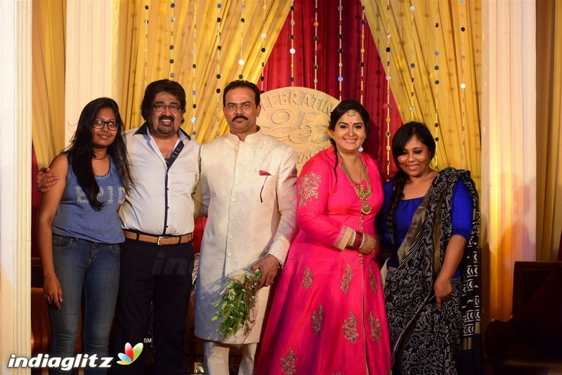 Actress Radha -  Rajasekaran Nair  25th year Wedding Anniversary