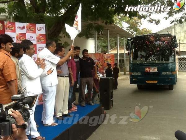 Vijay Awards Rasigan Express Bus Flag Off