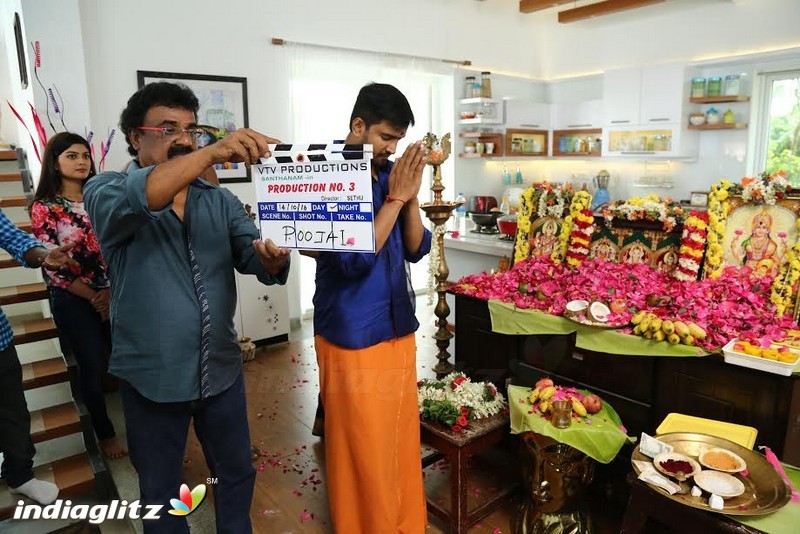 Actor Santhanam's Next untitled Movie Poojai