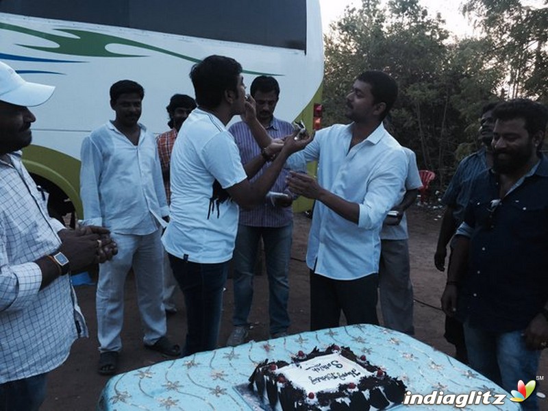 'Vijay 60' team celebrates Sathish's Birthday
