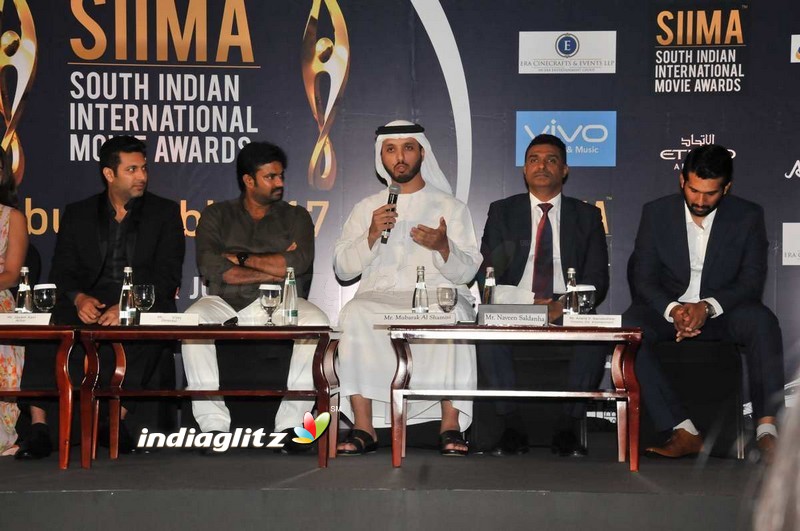 SIIMA 2017 Press Conference at Abu Dhabi