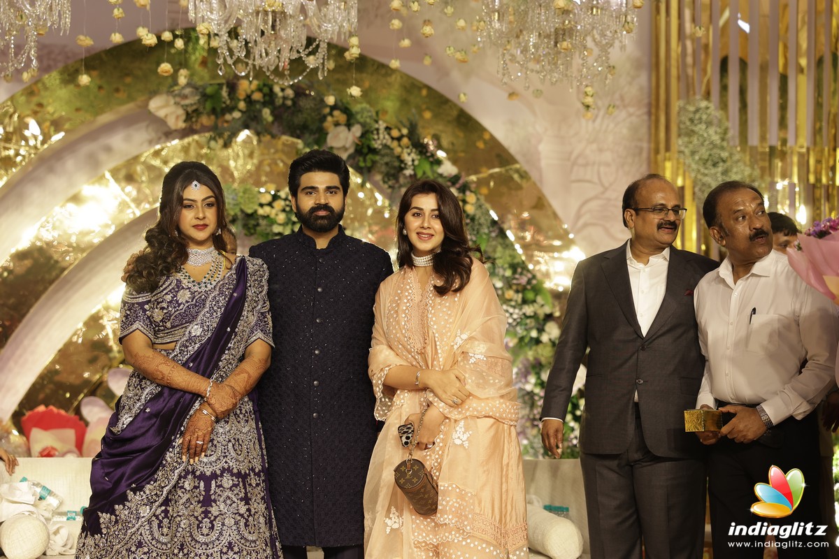 Celebrities at Sirish and Hasna Wedding Reception