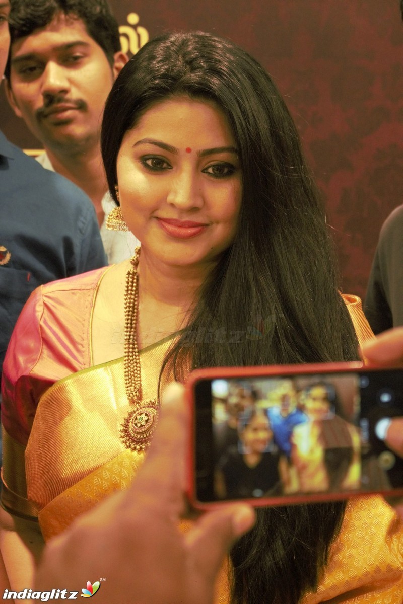 Kanchipuram VRK silks opening with actress Sneha in Coimbatore