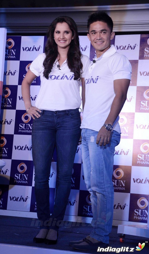 Sania Mirza and Sunil Chetri are the brand ambassadors of Volini