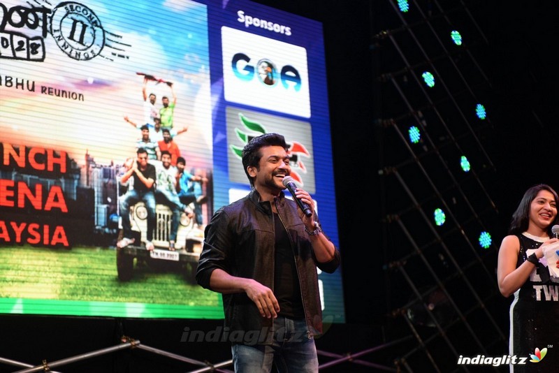 Suriya launches Chennai 28 part 2 audio at Malaysia