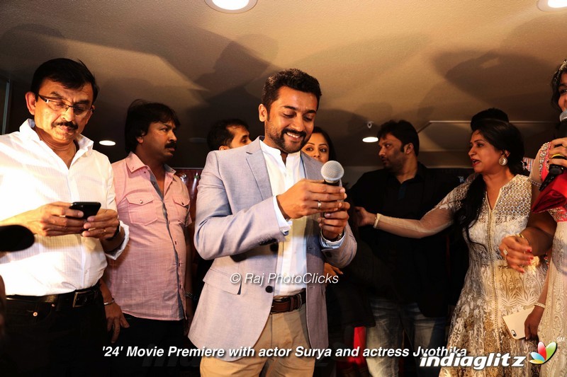 Surya and Jyothika at 24 Movie USA Premier Show