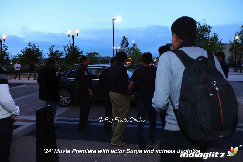 Surya and Jyothika at 24 Movie USA Premier Show