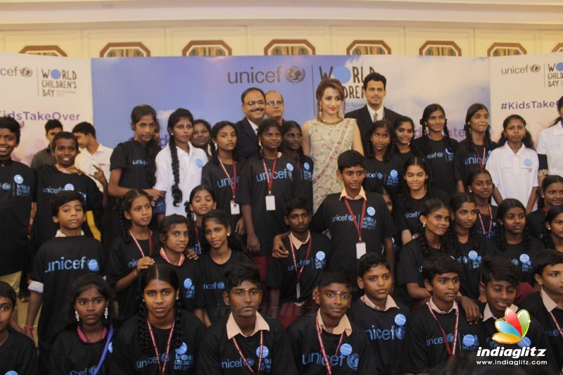 UNICEF Celebrity Advocate Trisha at Children's Day