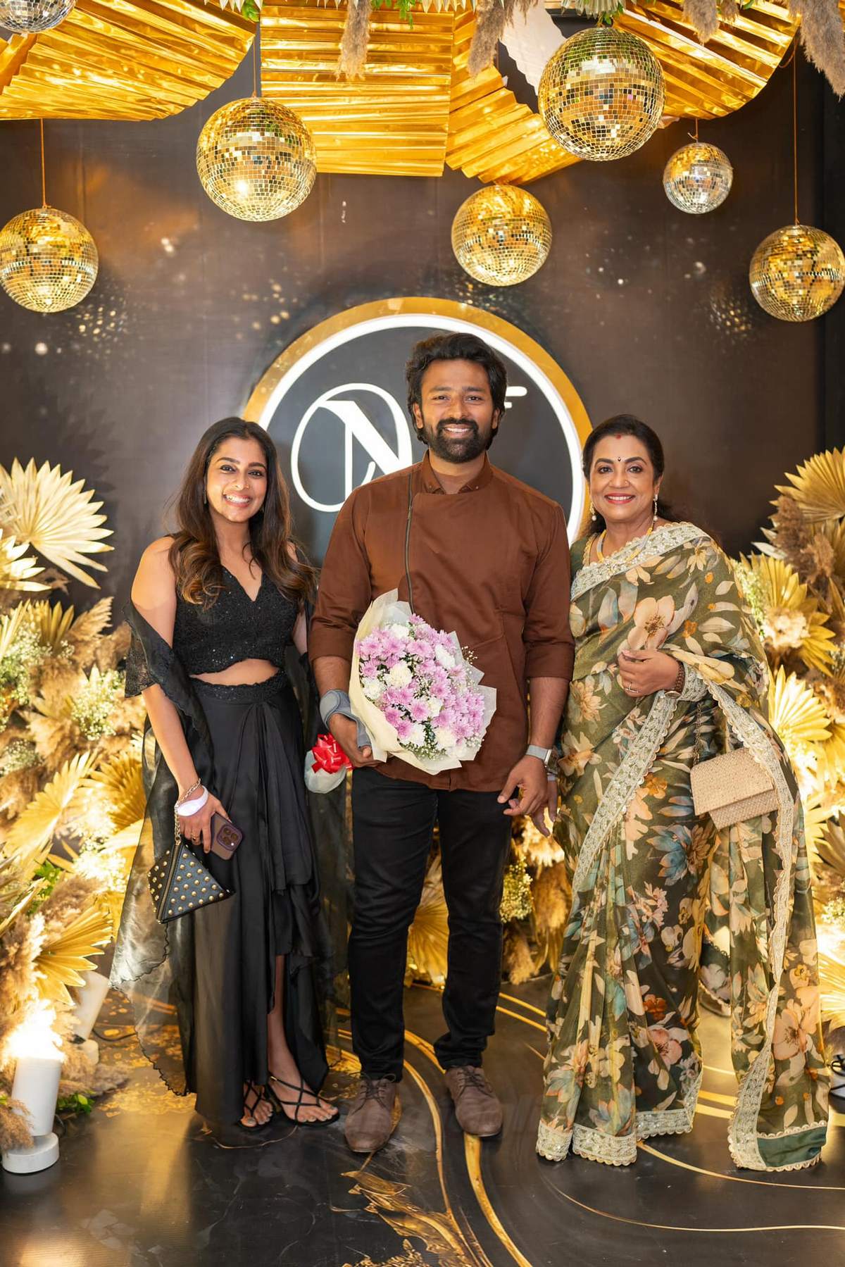 Celebrities attended the Varalaxmi Sarathkumar Nicholai Sachdeva VNSangeeth held at Tajcoromandel