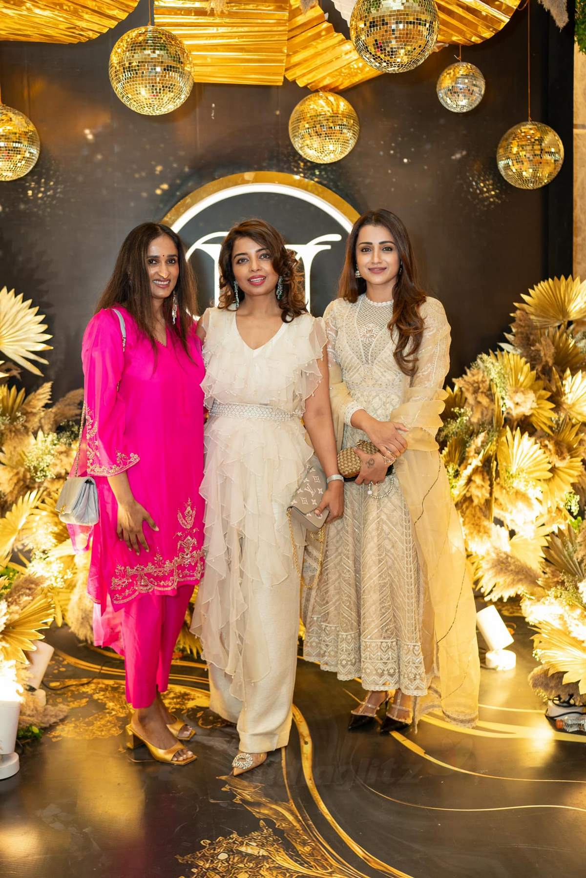 Celebrities attended the Varalaxmi Sarathkumar Nicholai Sachdeva VNSangeeth held at Tajcoromandel