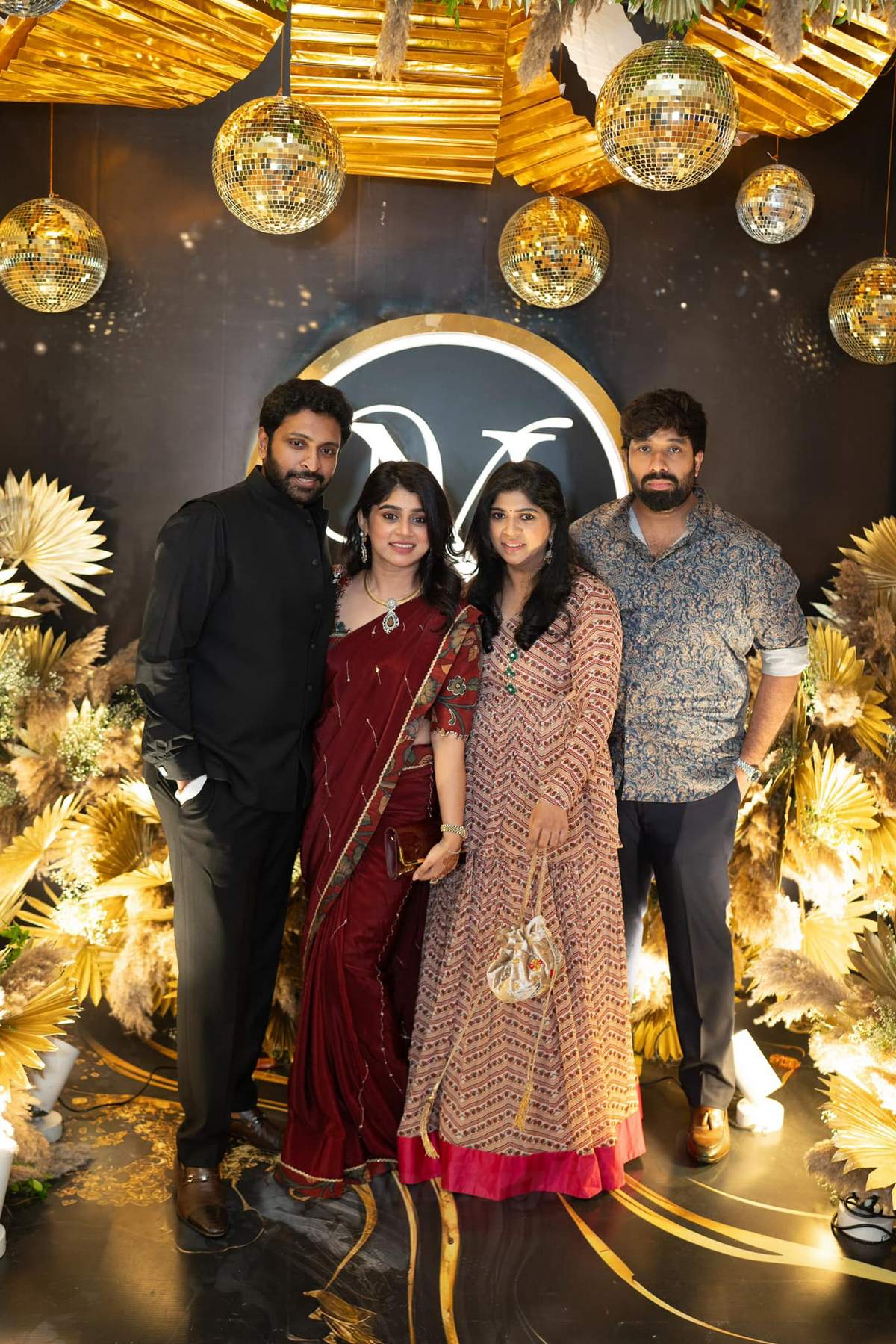 Celebrities attended the Varalaxmi Sarathkumar Nicholai Sachdeva VNSangeeth held at Tajcoromandel