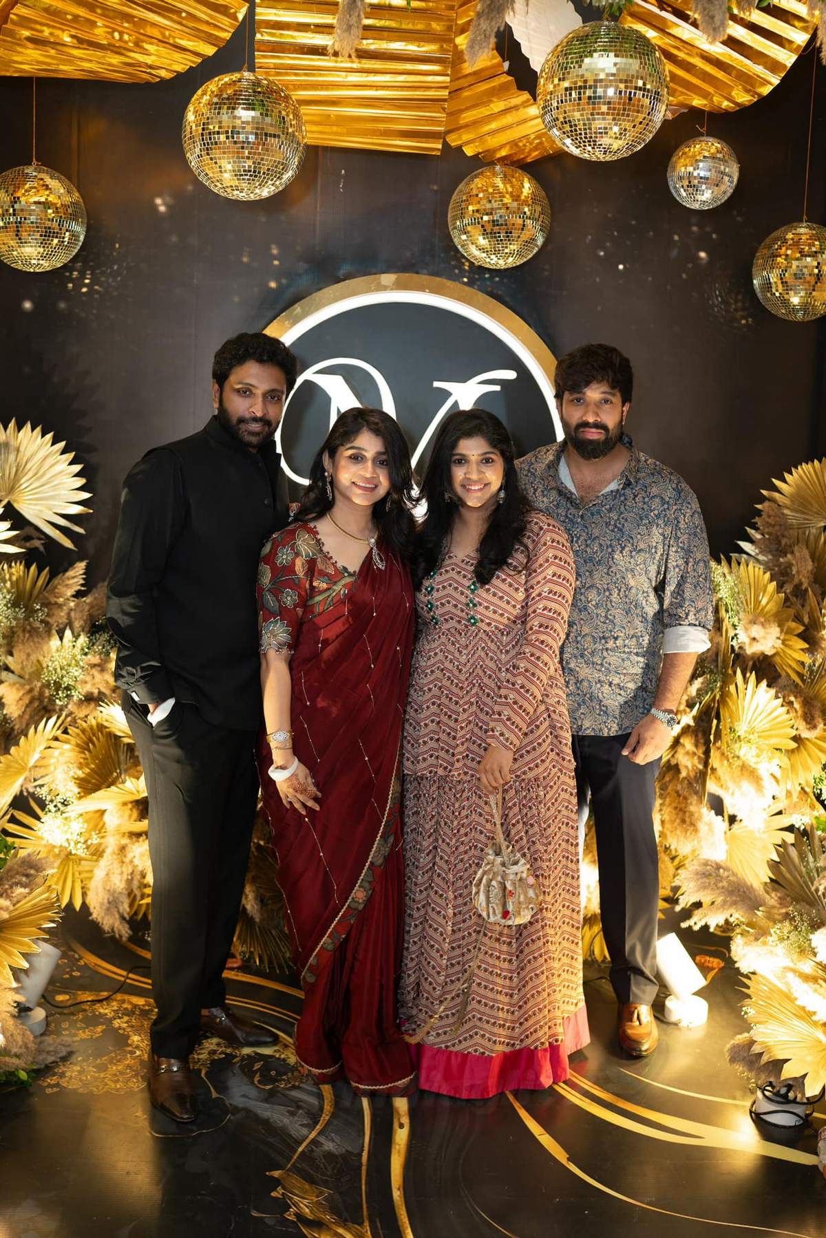 Celebrities attended the Varalaxmi Sarathkumar Nicholai Sachdeva VNSangeeth held at Tajcoromandel