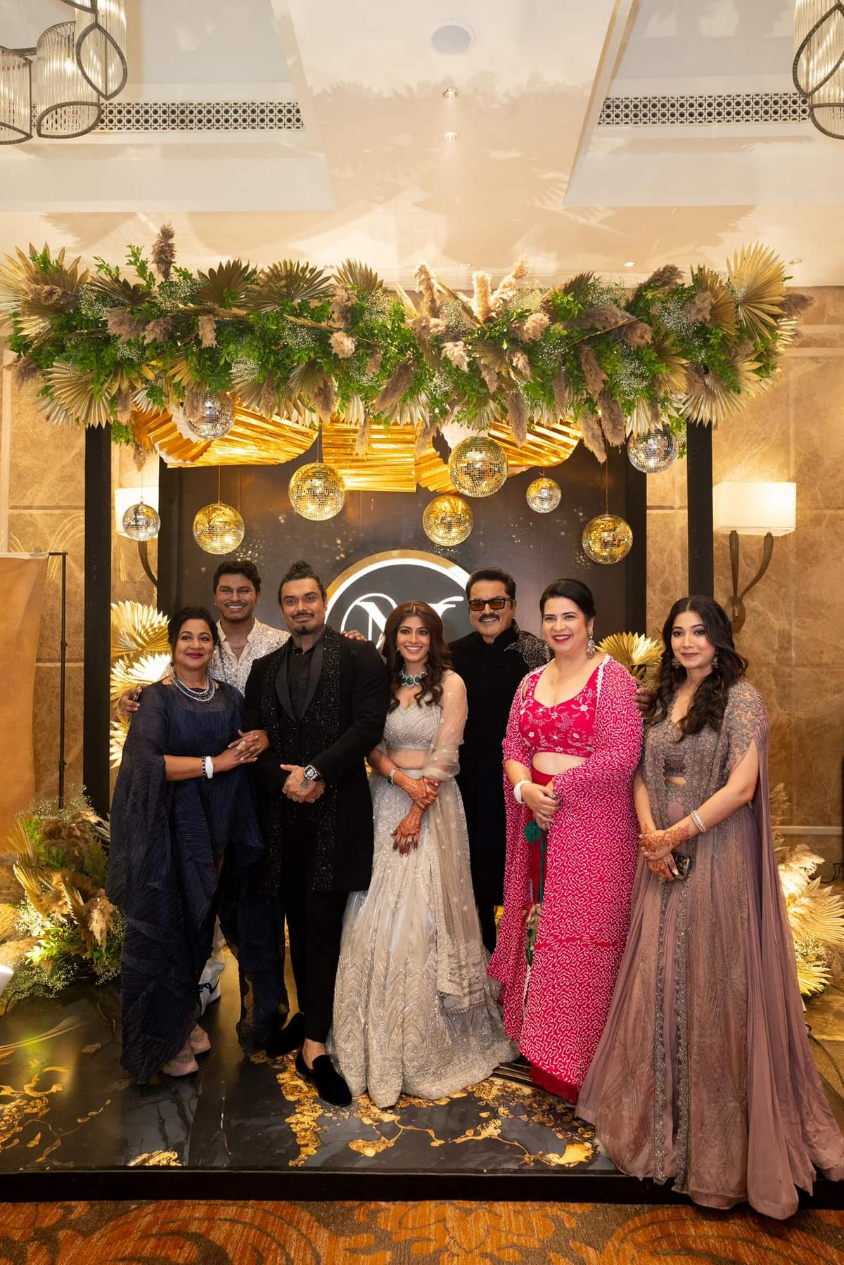 Celebrities attended the Varalaxmi Sarathkumar Nicholai Sachdeva VNSangeeth held at Tajcoromandel