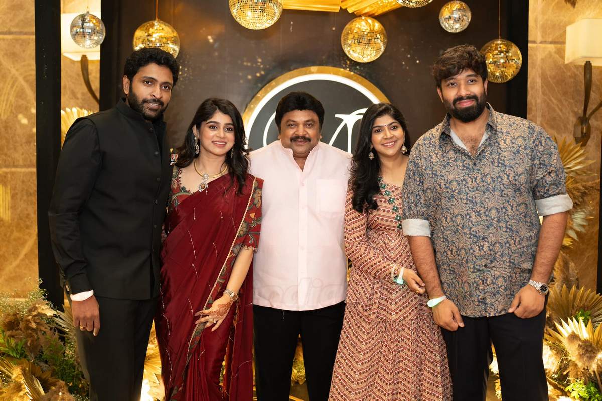 Celebrities attended the Varalaxmi Sarathkumar Nicholai Sachdeva VNSangeeth held at Tajcoromandel