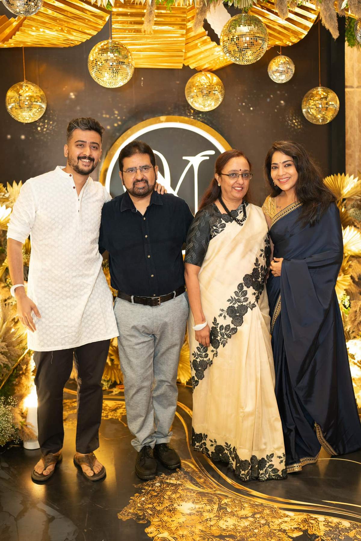 Celebrities attended the Varalaxmi Sarathkumar Nicholai Sachdeva VNSangeeth held at Tajcoromandel