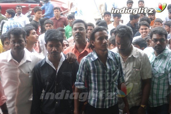 Vijay Fans Protest @ Devi Cinemas