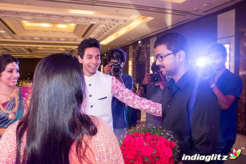 Vijay attends Jothiram Pavithra Engagement