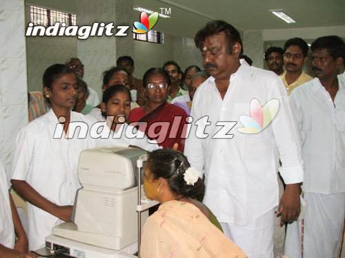 Vijayakanth Inaugurates Eye Camp