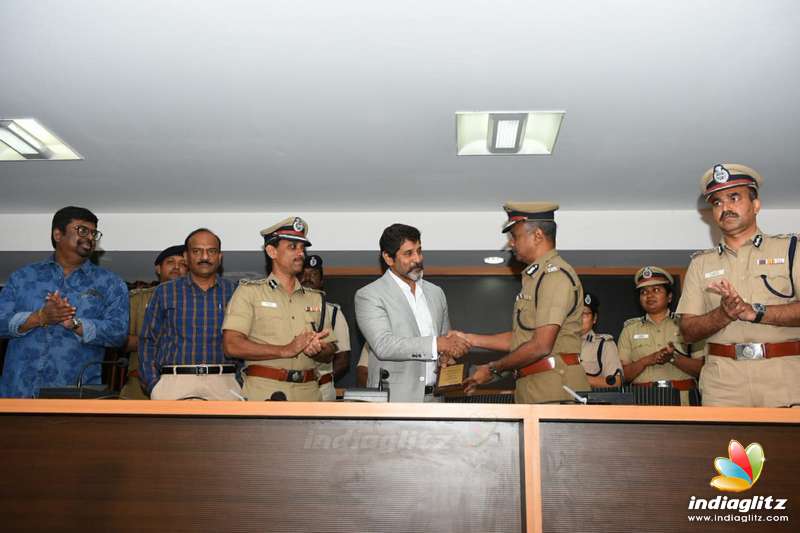 Vikram's 'Third Eye' add CCTV awareness program is launched today at Commissioner office, Chennai