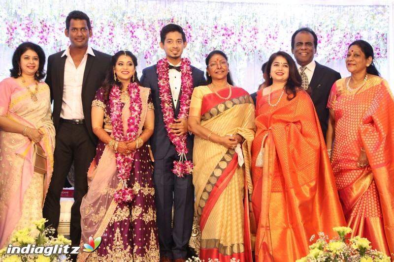 Vishal's Sister Aishwarya Wedding & Reception